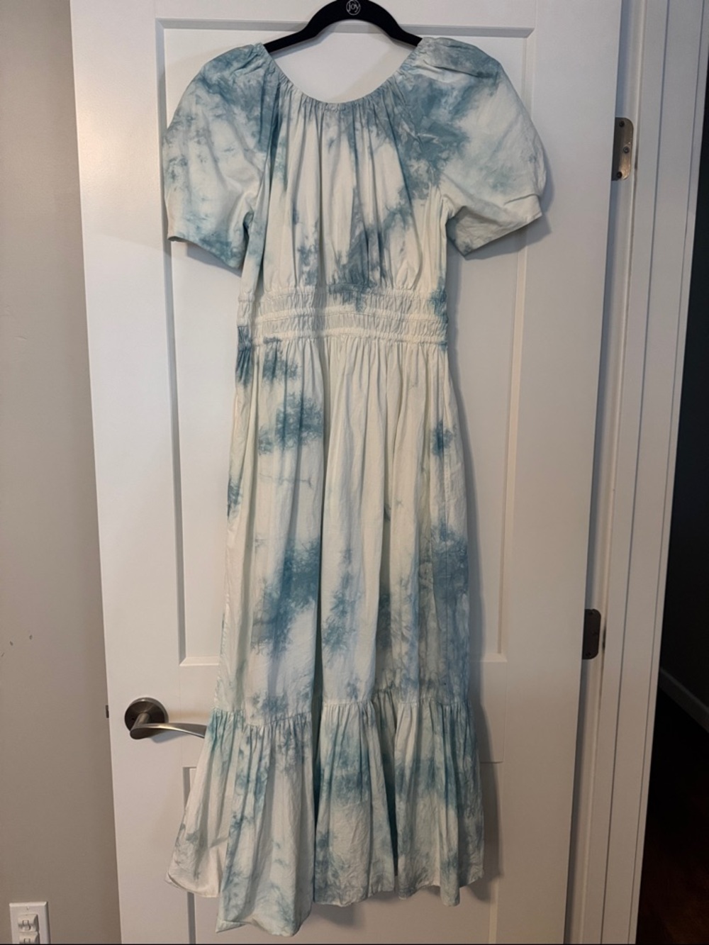 Ulla Johnson isla midi dress Blue Tie-Dye Puff Sleeve Maxi Dress - Picture 5 of 7